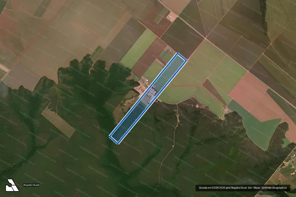 Imagem de satélite de FAZENDA CANAÃ - 001 em Sorriso - MT