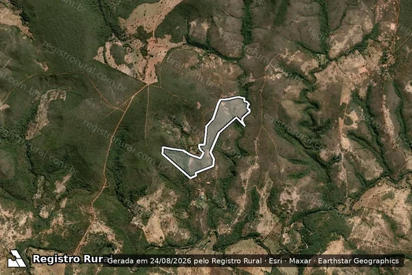 Imagem de satélite de FAZENDA SERRA VELHA - Parte 1 em Montes Claros - MG
