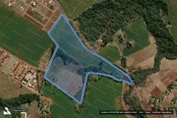 Imagem de satélite de SÍTIO LEÃO - Parte 1 em Nova Santa Bárbara - PR