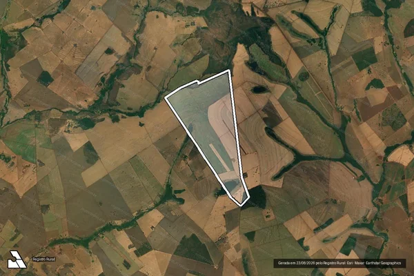 Imagem de satélite de FAZENDA DOS BAÚS, L. DEN.  - BELA VISTA em Ituiutaba - MG
