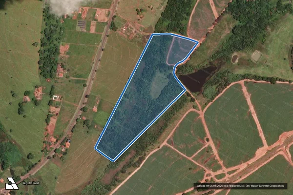 Imagem de satélite de FAZENDA BOA VISTA - QUINHÃO II em São João das Duas Pontes - SP