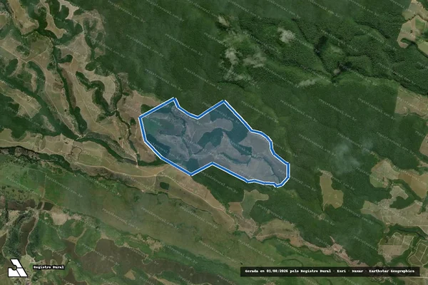 Imagem de satélite de Fazendas Reunidas Bahia Dallas Laffranchi - Parte 1 em Porto Seguro - BA