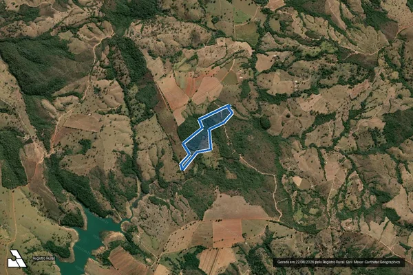 Imagem de satélite de FAZENDA COCAIS - Parte 8 em Patrocínio - MG