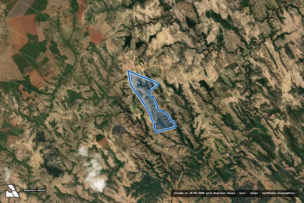 Imagem de satélite de FAZENDA LAGOA DO MEL, DENOMINADA SERRA MORENA - Gleba 03 em Cabeceira Grande - MG