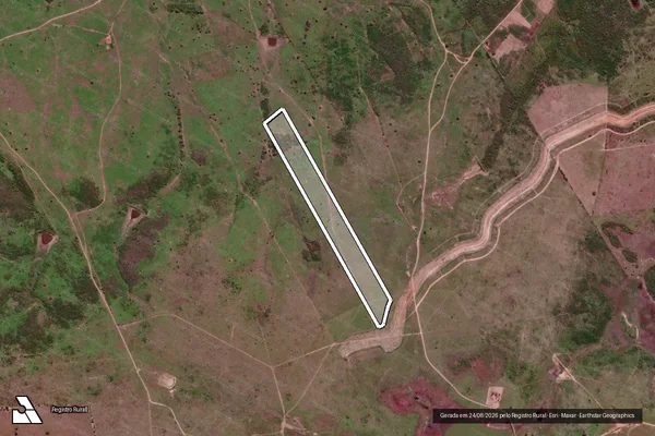 Imagem de satélite de Fazenda Ipueira Cercada - PARCELA 07 em São José dos Ramos - PB