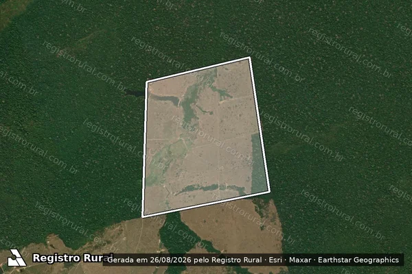 Imagem de satélite de Fazenda Santa Maria ? Lote 65