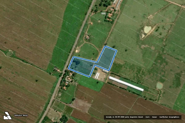 Imagem de satélite de FAZENDA SÃO RAIMUNDO - PARCELA 02 em Bom Jesus das Selvas - MA