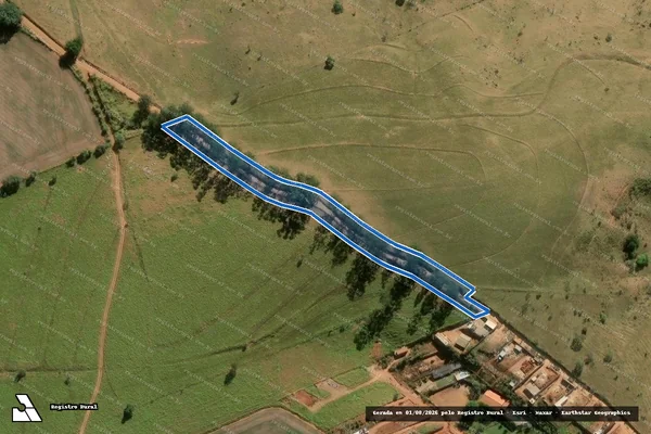 Imagem de satélite de FAZENDA SÃO SIMÃO - GLEBA "C" / ÁREA OCUPADA PELA 
ESTRADA MUNICIPAL em Jundiaí - SP