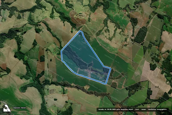 Imagem de satélite de Fazenda Esperança / Flor da Mata - Gleba 01 em Arapoti - PR