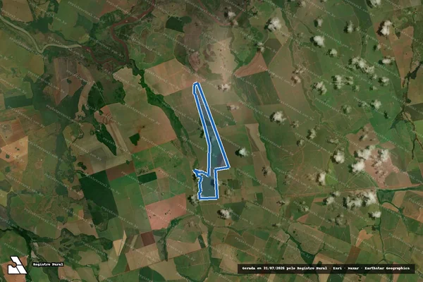 Imagem de satélite de Fazenda Cuelhambi - Gleba A1 em Angélica - MS