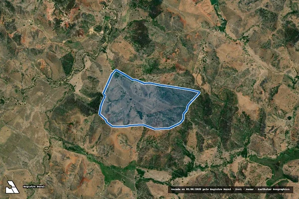 Imagem de satélite de FAZENDA NOSSA SENHORA DA APARECIDA - Gleba 02 em Capitão Andrade - MG