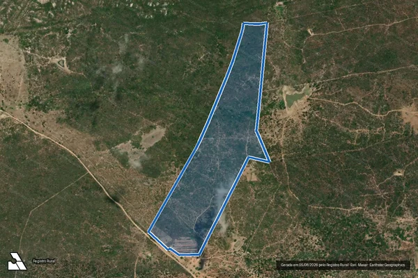 Imagem de satélite de FAZENDA RIACHO FUNDO ? GLEBA 01 - FAZENDA RIACHO FUNDO ? GLEBA 01 em Pocinhos - PB