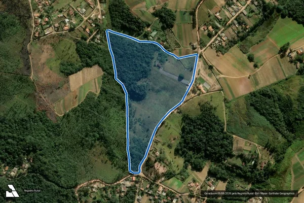 Imagem de satélite de Sítio das Pedras / GLEBA A em Ibiúna - SP