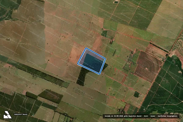 Imagem de satélite de Fazenda Bela Manhã- Secção Primeira 1-A - Fda Bela Manhã Secção 1/1-A em Guairaçá - PR