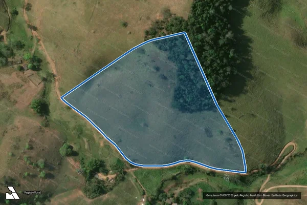 Imagem de satélite de Fazenda Alegria ou Ribeirão dos Alves - Parcela 1 em Vieiras - MG