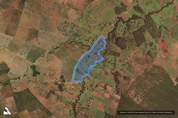 Imagem de satélite de Fazenda Morro Preto, local denominado Santo Antonio do Arroz - Gleba 02 em São João da Ponte - MG