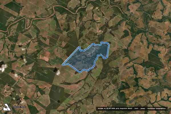 Imagem de satélite de Fazenda Talismã - Mat_70.219 em Pontal do Araguaia - MT