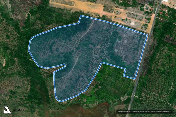 Imagem de satélite de FAZENDA XARÉU GLEBAS A - GLEBA A2 em Maragogi - AL