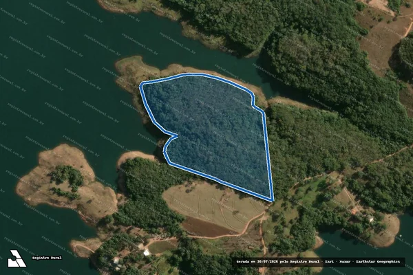 Imagem de satélite de Fazenda Cocais - Parte 9 em Iraí de Minas - MG