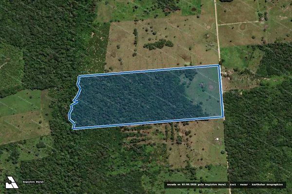 Imagem de satélite de Projeto de Assentamento Taquaral - Lote 303 em Corumbá - MS