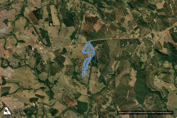 Imagem de satélite de Fazenda Paraguassu - Parte 1 em Franca - SP