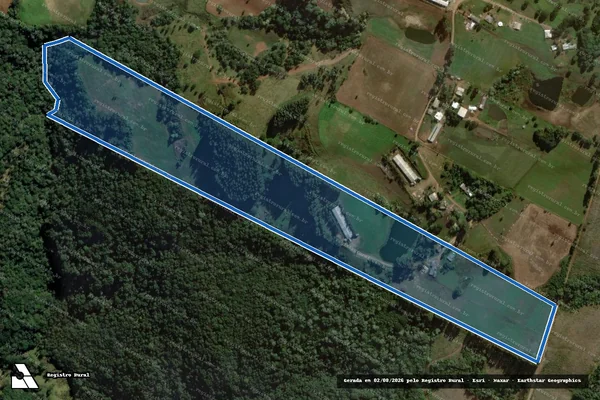 Imagem de satélite de PA Derrubada - LOTE 01 em Ponte Serrada - SC