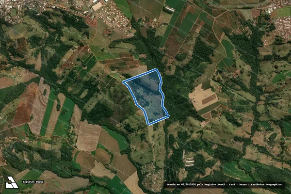 Imagem de satélite de LOTE 7/A, 7/B e 8/F - Única em Jandaia do Sul - PR