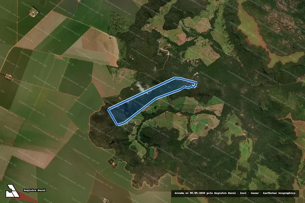 Imagem de satélite de Fazenda Taquarussu - Área Total em São Gabriel do Oeste - MS