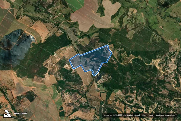 Imagem de satélite de FAZENDA DO JACARÉ - Parte 1 em Lagoa da Prata - MG