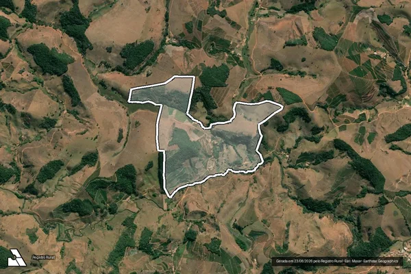 Imagem de satélite de FAZENDA BOA VISTA  - Parte 1 em Jequeri - MG