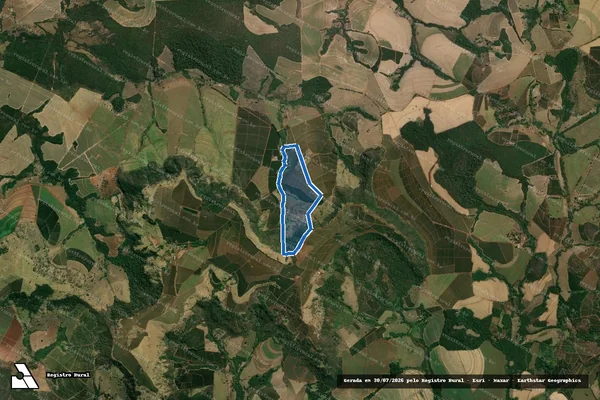 Imagem de satélite de Fazenda Recanto da Serra - Parte 1 em Patrocínio Paulista - SP