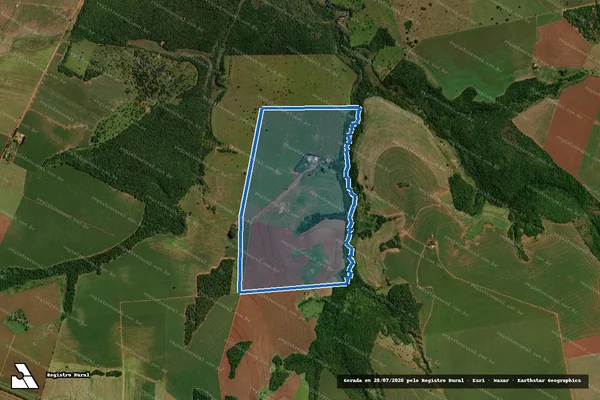 Imagem de satélite de Fazenda Flores - Parte 1 em Amambai - MS