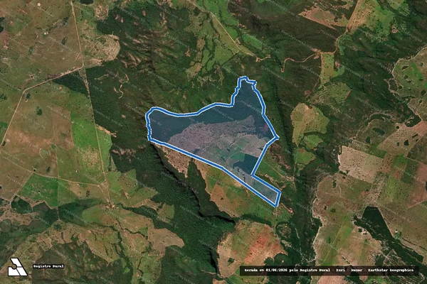 Imagem de satélite de Fazenda Campina - Parte 1 em Rio Verde de Mato Grosso - MS