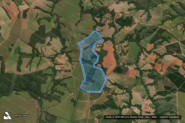 Imagem de satélite de Fazenda Cantinho I - Parcela 1 em Alpinópolis - MG