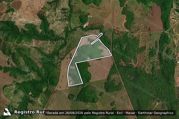 Imagem de satélite de Fazenda Alecrim - PARCELA 01 em Bonito - MS