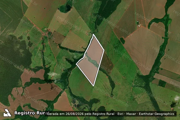 Imagem de satélite de LOTE N° 112 DA GLEBA N° 02  - MS em Sete Quedas - MS