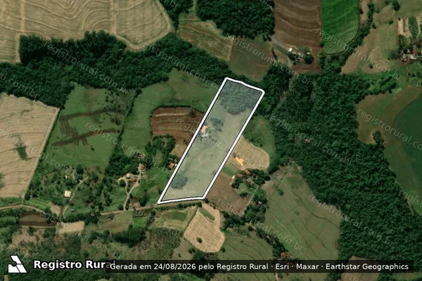 Imagem de satélite de LOTE 7-REMANESCENTE - Parte 1 em Jandaia do Sul - PR