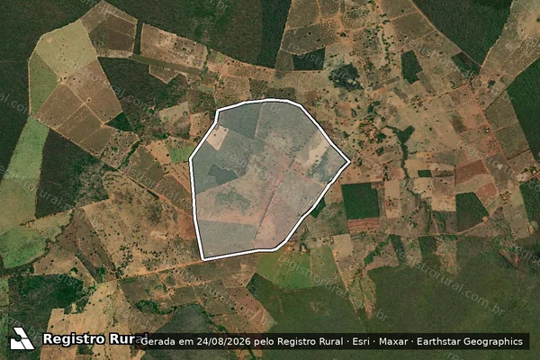 Imagem de satélite de FAZENDA ORIENTE - Parcela 1 em Wanderley - BA