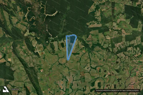 Imagem de satélite de FAZENDA FURNAS DO SARARÉ - LOTE SARARÉ GUAPORÉ em Pontes e Lacerda - MT