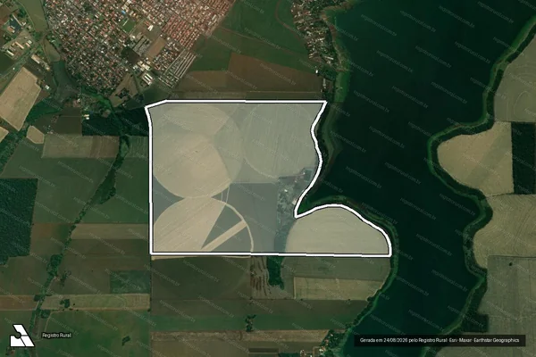 Imagem de satélite de Fazenda São Francisco dos Olhos D Água - Parcela 1 em Alvorada do Sul - PR