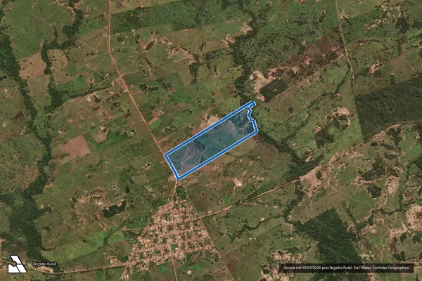 Imagem de satélite de Sítio Vo Adelino  - Matrícula: 2467 em São José do Povo - MT
