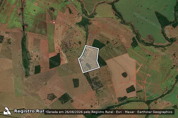 Imagem de satélite de Fazenda Douradinho - PARTE 1 em Quirinópolis - GO