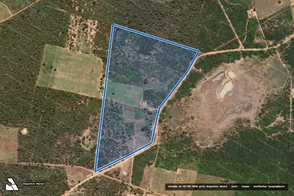 Imagem de satélite de FAZENDA GRAVATÁ - GLEBA D em Ouricuri - PE