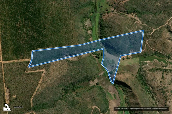 Imagem de satélite de FAZENDA BURACÃO  - Parte 1 em Rio Pardo de Minas - MG