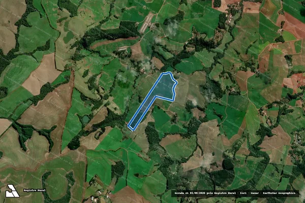 Imagem de satélite de LOTE Nº 21-B DA GLEBA Nº 10 - LOTE 45-A em Flor da Serra do Sul - PR