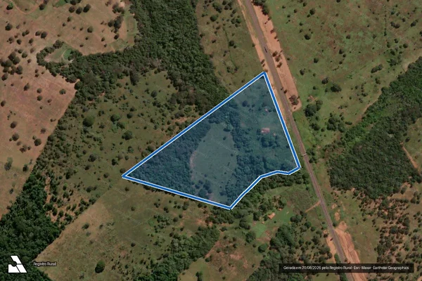 Imagem de satélite de FAZENDA PEDRA BRANCA - 001 em Cachoeira Alta - GO