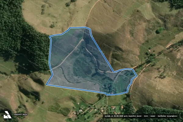 Imagem de satélite de SITIO DO GATÃO - Parte 1 em Santo Antônio do Aventureiro - MG