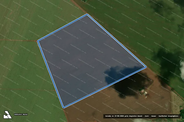 Imagem de satélite de Parte da Fazenda Guassu 01 e 02 - Parte da Fazenda Guassu 02 em Dourados - MS