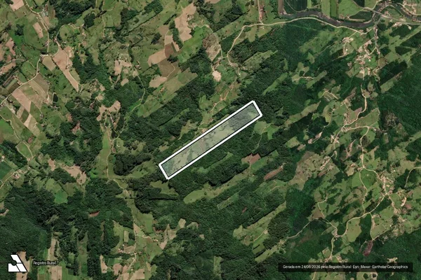 Imagem de satélite de Elza Ghizes ? Transc. 70667 - Parte 1 em Pedras Grandes - SC