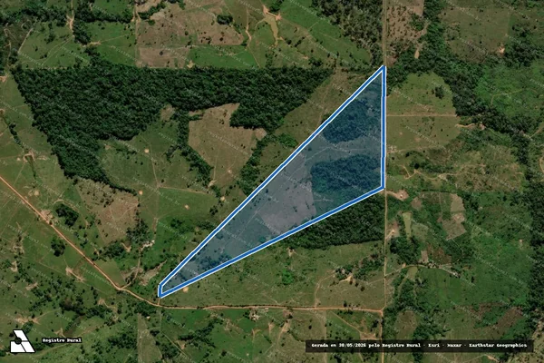 Imagem de satélite de Projeto Redenção - Lote 154 Quadra 13 - Colônia Esperança dos Pobres - Parte 1 em Acrelândia - AC